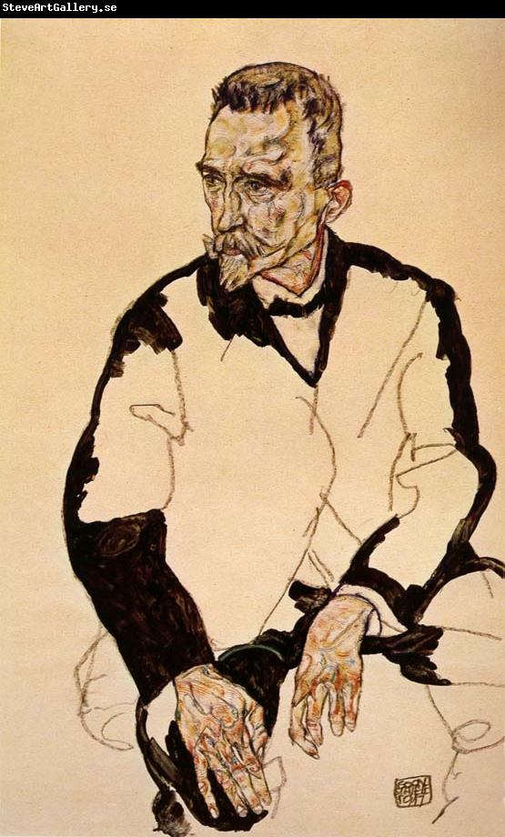 Egon Schiele Portrait of Heinrich Benesch